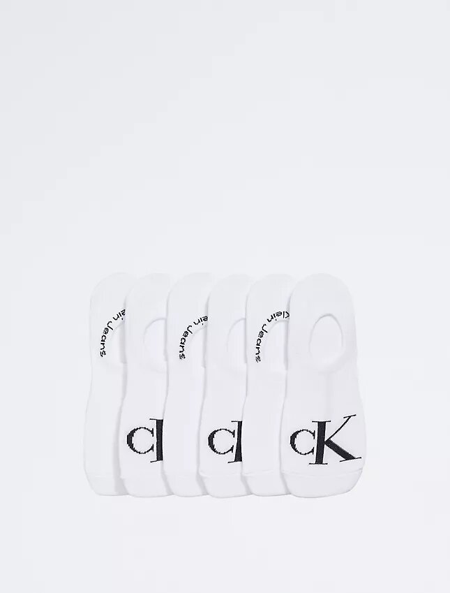 Meias curtas de malha lisa com Monogram, embalagem de 6 Meias curtas de malha lisa com Monogram, embalagem de 6
