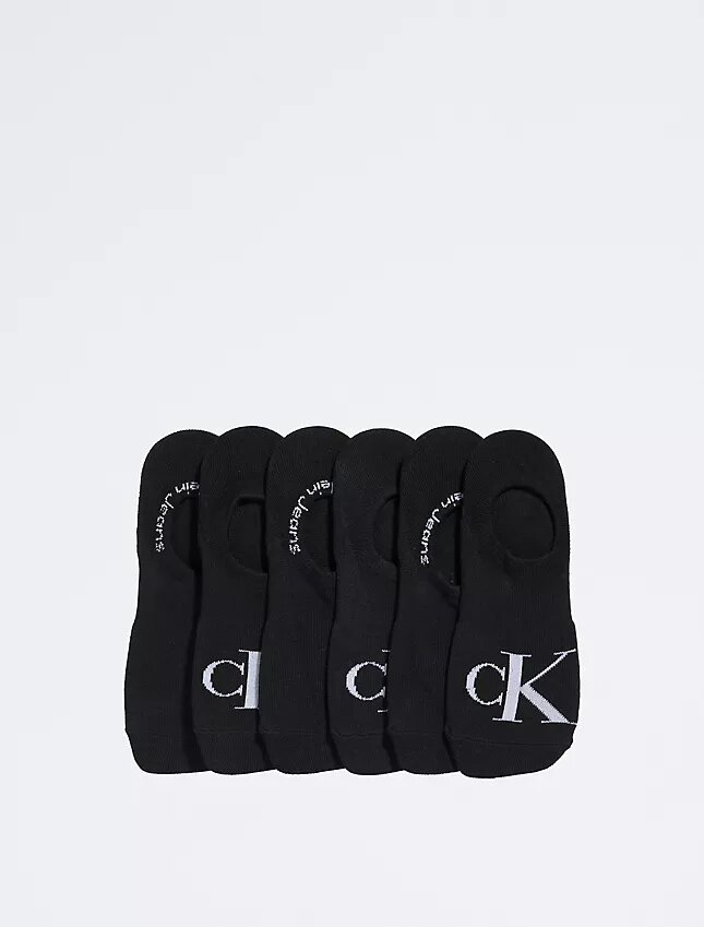Meias curtas de malha lisa com Monogram, embalagem de 6 Meias curtas de malha lisa com Monogram, embalagem de 6