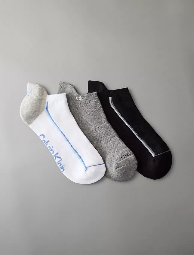 Meias sem visibilidade com amortecimento, embalagem de 3 pares Meias sem visibilidade com amortecimento, embalagem de 3 pares