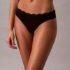 Microfiber Thong com renda, embalagem de 3 unidades Microfiber Thong com renda, embalagem de 3 unidades