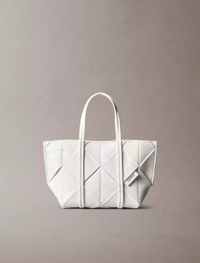 Mini-bolsa tipo tote com alça transversal
