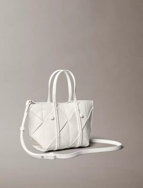 Mini-bolsa tipo tote com alça transversal