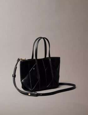 Mini-bolsa tipo tote com alça transversal