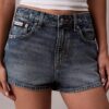 Mini-calções de Denim