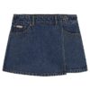 Mini-saia-calça Denim para meninas