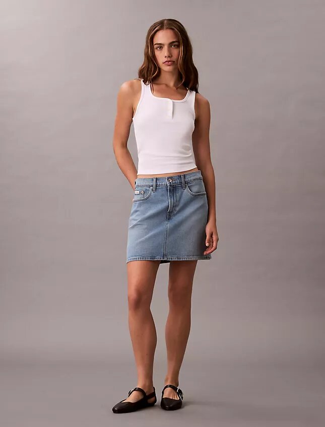 Mini-saia de Denim Mini-saia de Denim