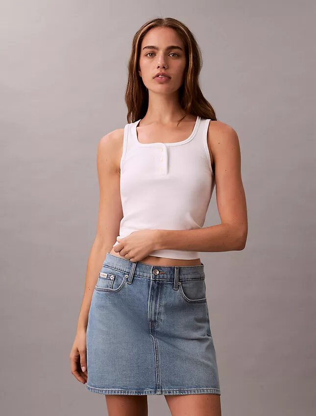 Mini-saia de Denim Mini-saia de Denim