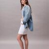 Mini-saia de Denim