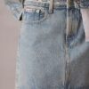 Mini-saia Denim com logótipo em Denim Mini-saia Denim com logótipo em Denim