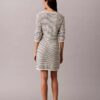 Mini-vestido com canelado às riscas Mini-vestido com canelado às riscas