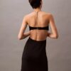 Mini-vestido com decote halter