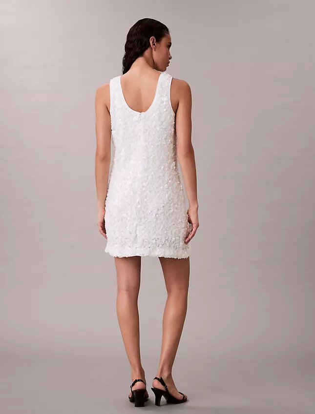 Mini-vestido com lantejoulas Mini-vestido com lantejoulas