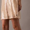 Mini-vestido com lantejoulas Mini-vestido com lantejoulas