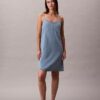 Mini-vestido de Denim com alças Mini-vestido de Denim com alças