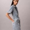 Mini-vestido de Denim com cinto