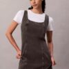 Mini-vestido em Denim