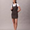 Mini-vestido em Denim