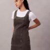 Mini-vestido em Denim
