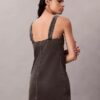 Mini-vestido em Denim