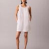 Mini-vestido em popeline de algodão