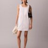 Mini-vestido em popeline de algodão