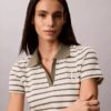Mini-vestido Monologo com riscas caneladas