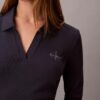 Mini-vestido polo com canelado Monologo