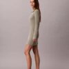 Mini-vestido polo com canelado Monologo