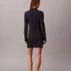 Mini-vestido polo com canelado Monologo