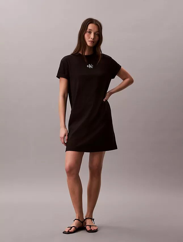 Mini-vestido T-shirt Monologo Mini-vestido T-shirt Monologo