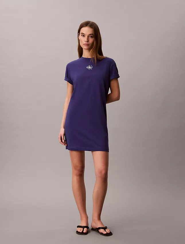 Mini-vestido T-shirt Monologo Mini-vestido T-shirt Monologo