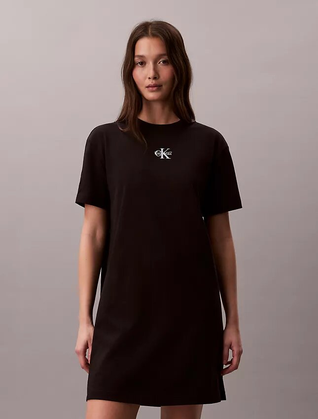 Mini-vestido T-shirt Monologo Mini-vestido T-shirt Monologo