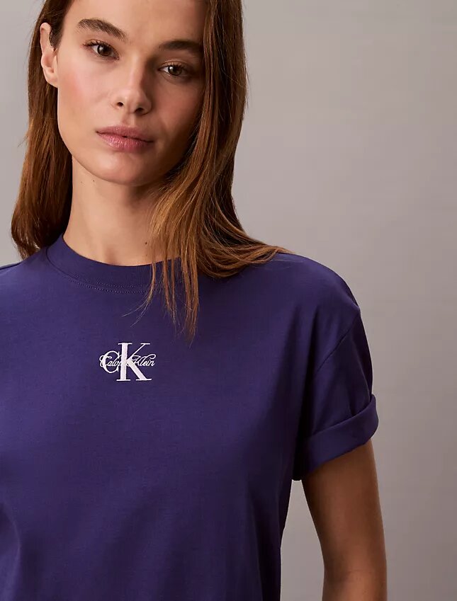 Mini-vestido T-shirt Monologo Mini-vestido T-shirt Monologo