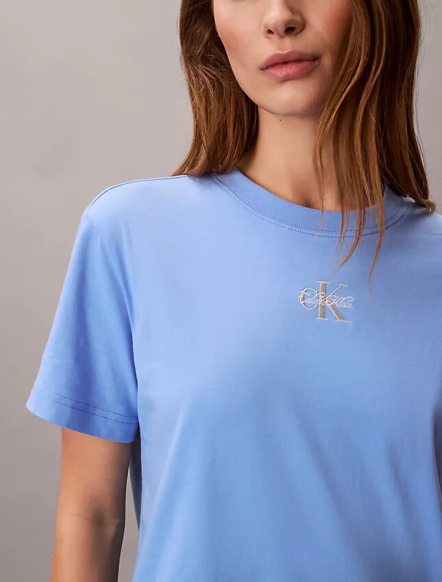 Mini-vestido T-shirt Monologo Mini-vestido T-shirt Monologo