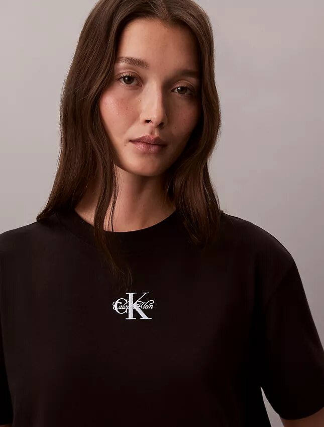 Mini-vestido T-shirt Monologo Mini-vestido T-shirt Monologo