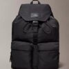Mochila com aba superior em nylon Mochila com aba superior em nylon