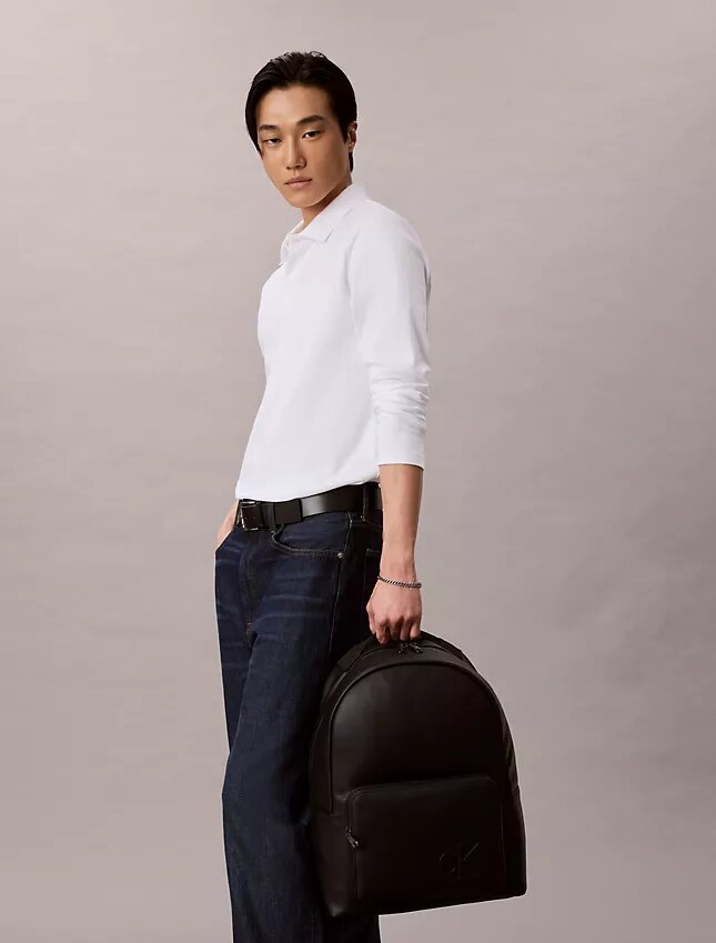 Mochila com Monogram em relevo Mochila com Monogram em relevo