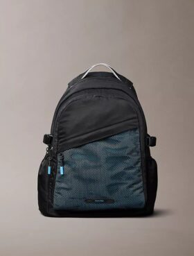 Mochila redonda com frente em malha
