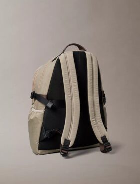 Mochila redonda com frente em malha