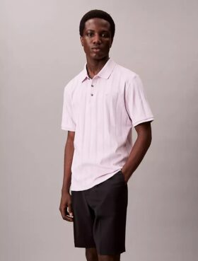 Polo clássico com canelado variegado