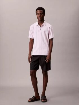 Polo clássico com canelado variegado