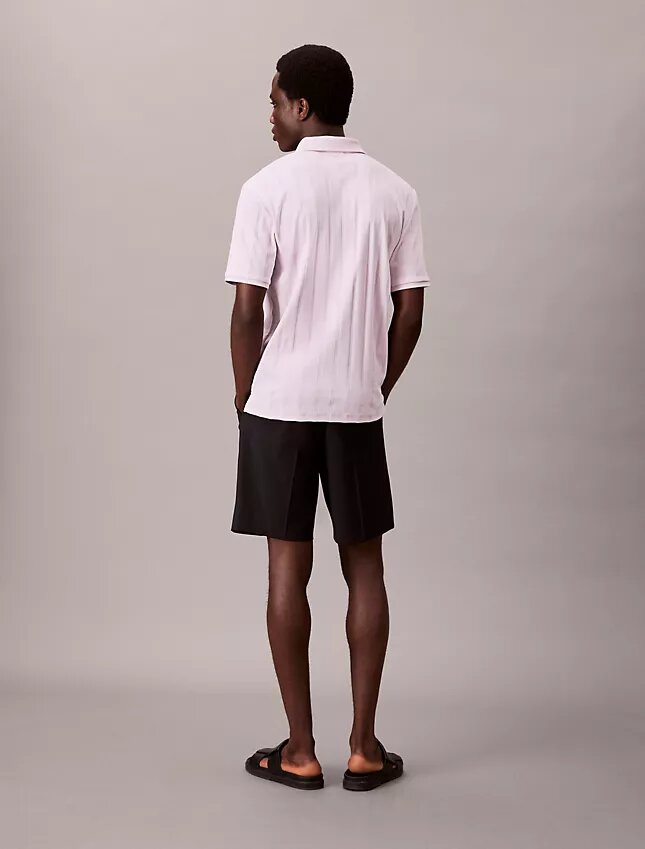 Polo clássico com canelado variegado Polo clássico com canelado variegado
