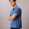 Polo clássico em piqué de mistura de algodão