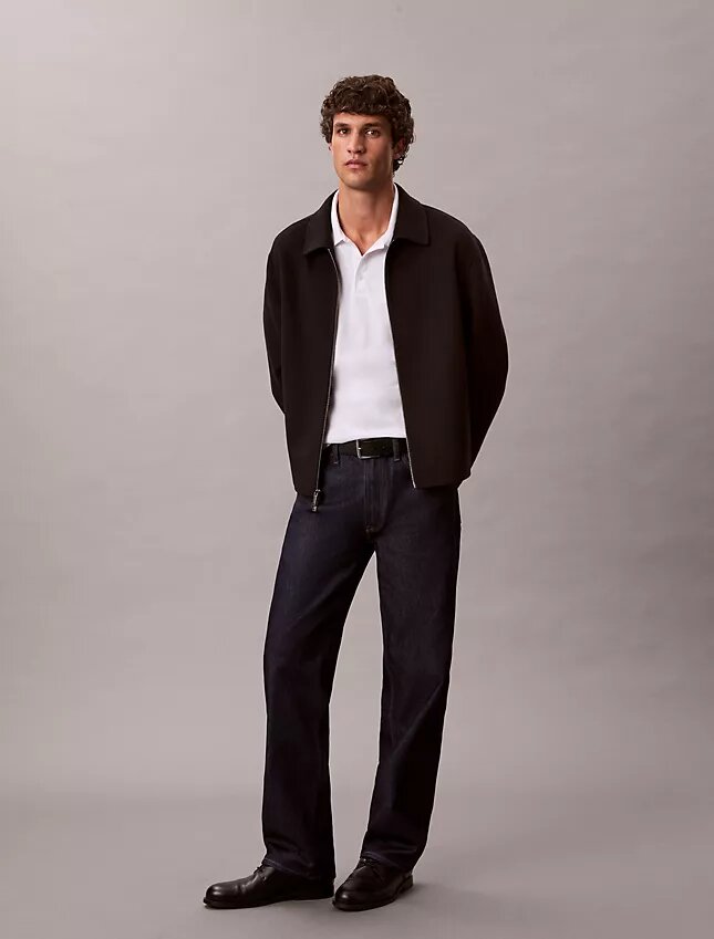 Polo com monograma em mistura de algodão suave Polo com monograma em mistura de algodão suave