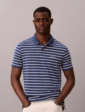 Polo com riscas Liquid Touch