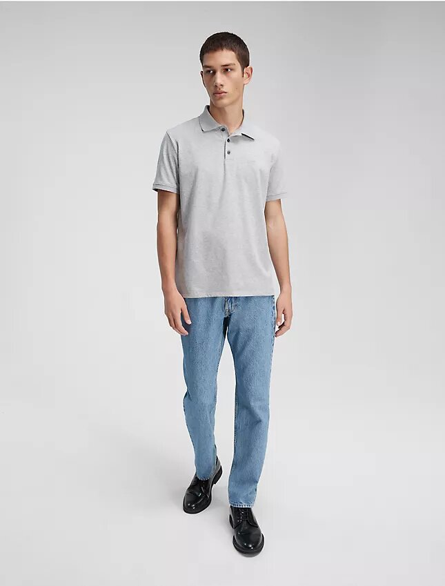 Polo em mistura de algodão suave Polo em mistura de algodão suave