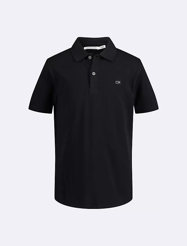 Polo liso em micro piqué para meninos Polo liso em micro piqué para meninos