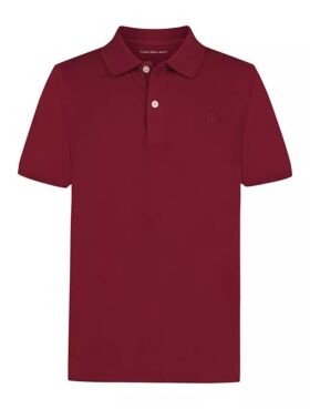 Polo para meninos com Monogram tonal