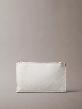 Porta-cartões com fecho superior e logótipo estampado em toda a superfície Porta-cartões com fecho superior e logótipo estampado em toda a superfície