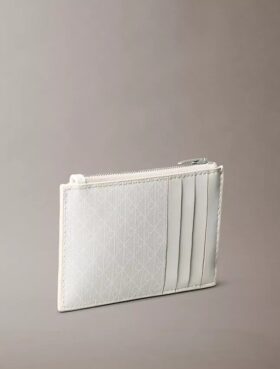 Porta-cartões com fecho superior e logótipo estampado em toda a superfície Porta-cartões com fecho superior e logótipo estampado em toda a superfície